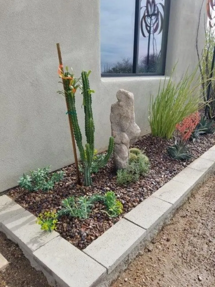 Custom landscape installation in Phoenix, AZ by Arnold's Custom Landscaping