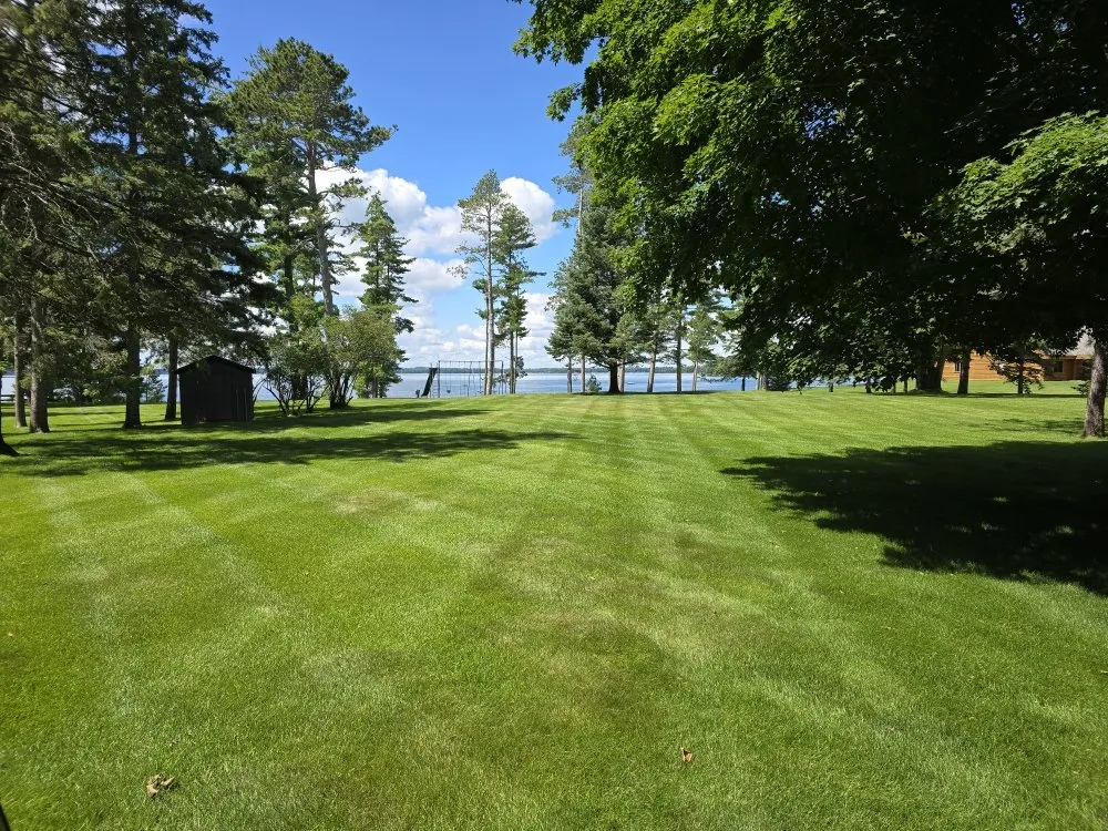 Expert lawn mowing service in Walker, MN by Around The Lake Property Services
