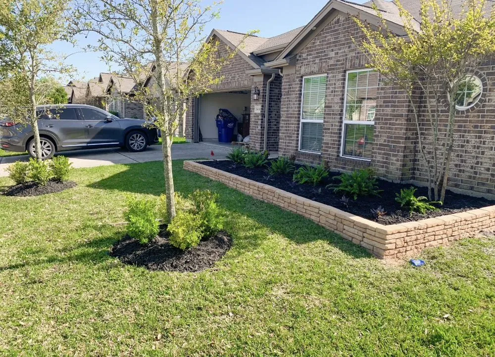 Trusted lawn care service for residential properties in Houston, TX by Arreola Landscaping