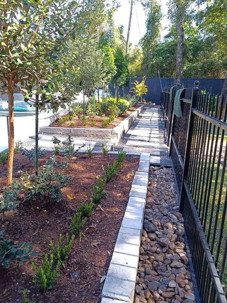 Local landscape installation in Houston, TX by Arreola Landscaping