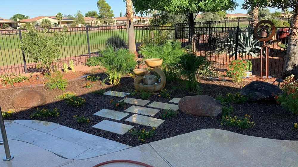 Local landscape installation for residential properties in Sun City West, AZ by Arroyo and Sons Hardscape