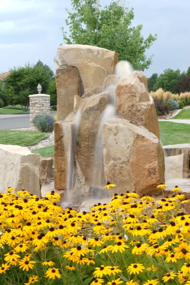 Professional lawn mowing service with custom design in Littleton, CO by Art of the Yard