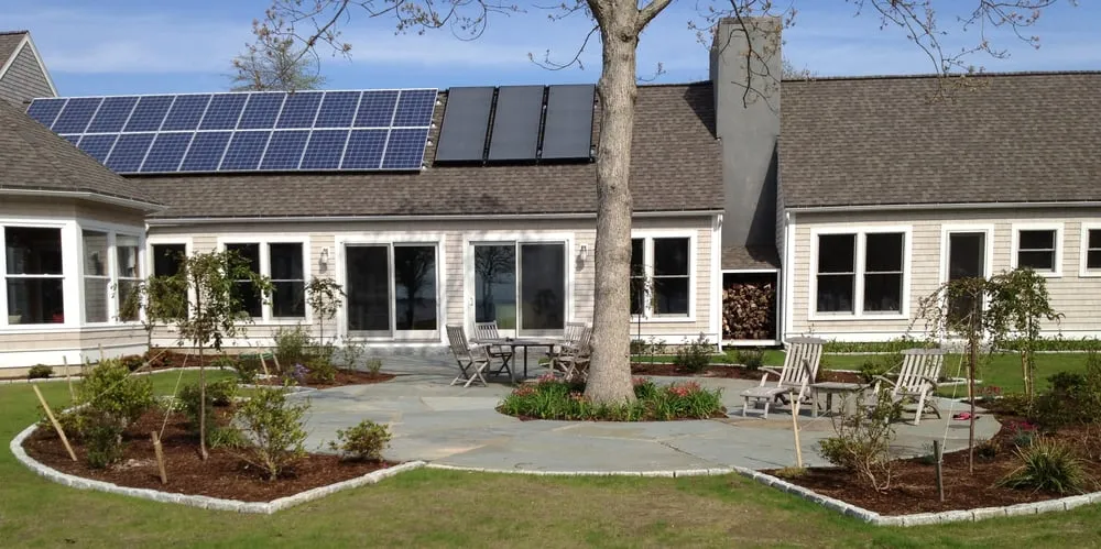 Custom landscape design in Acushnet, MA by Art Stonework Construction