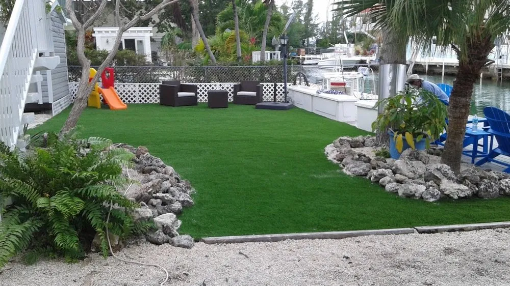 Custom landscape design for residential properties in West Palm Beach, FL by Artificial Grass Pros Of Palm Beach