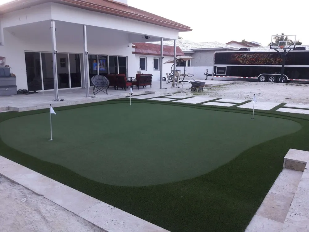 Custom residential landscaping in West Palm Beach, FL by Artificial Grass Pros Of Palm Beach