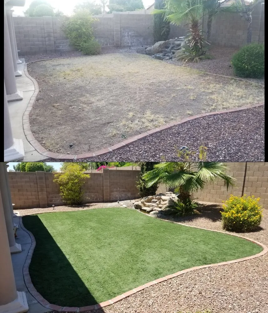 Local garden landscaping in Peoria, AZ by Artificial Grass Recyclers