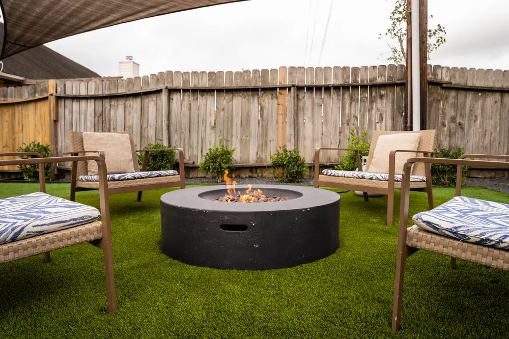 Top-rated garden landscaping for year-round maintenance in League City, TX by Artificial Grass TX