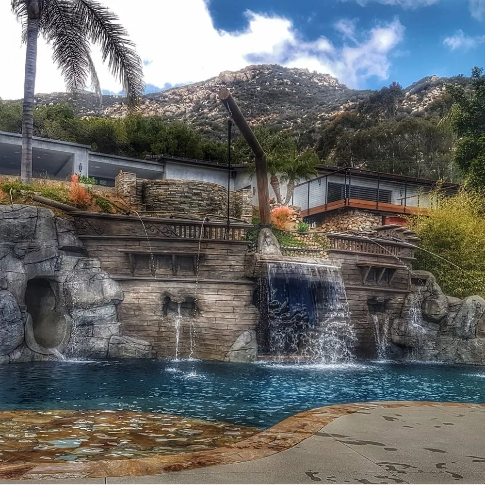 Reliable outdoor landscaping for beautiful yards in Homeland, CA by Artificial Rock and Waterfalls