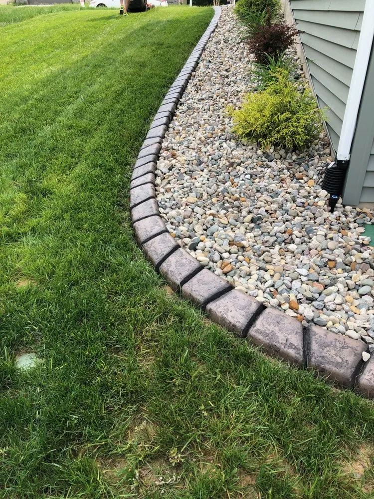 Custom yard maintenance with custom design across South Bend, IN - Artisan Curbing