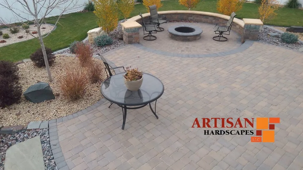 Professional landscape installation in Fargo, ND by Artisan Hardscapes