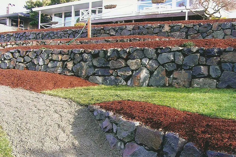 Expert yard cleanup service in Tacoma, WA - Artist Rock Wall