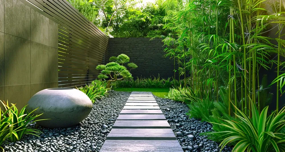 Expert landscape installation in Edison, NJ by Artistic Bamboo