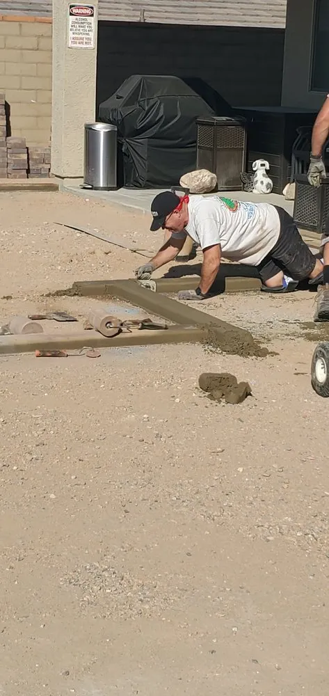 Local lawn care service with custom design across Fort Mohave, AZ - Artistic Curbing