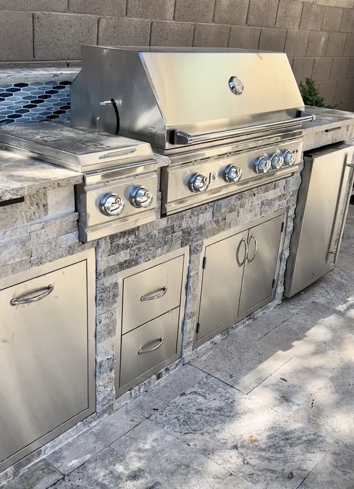 Custom lawn mowing service with custom design in Chandler, AZ by Artistic Landscape Solutions