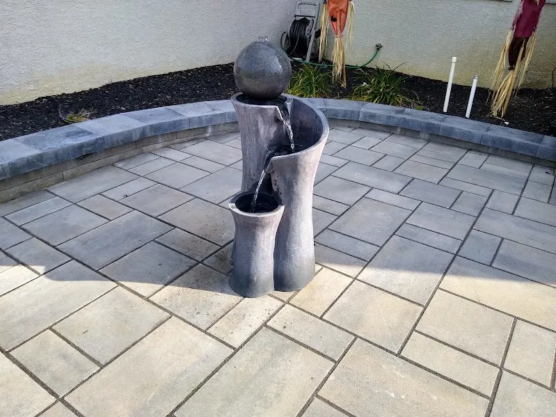 Custom landscape installation in Pennsville, NJ by Artiztic Creations