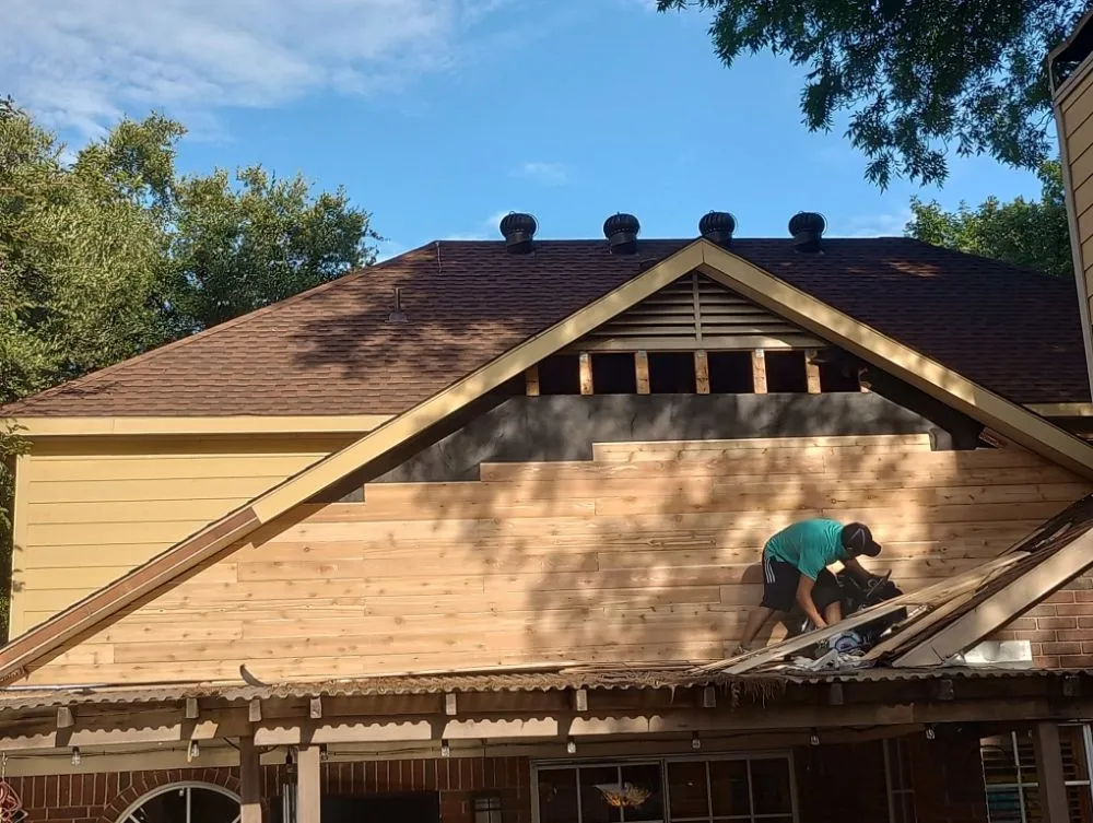 Expert lawn mowing service for outdoor upgrades in North Richland Hills, TX by Arts Construction SVCS