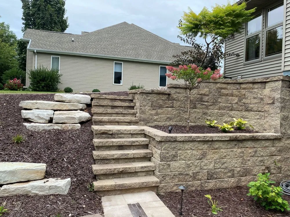 Custom landscape design in Menasha, WI by Artscapes Custom Outdoor Creations