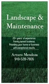 Affordable outdoor landscaping in San Juan Capistrano, CA by Arturo’s Landscape & Maintenance Service