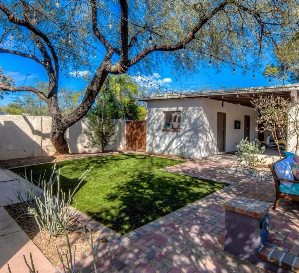 Reliable lawn mowing service for outdoor upgrades in Tucson, AZ by Arzate Design Group | Swimming Pool Design Tucson AZ