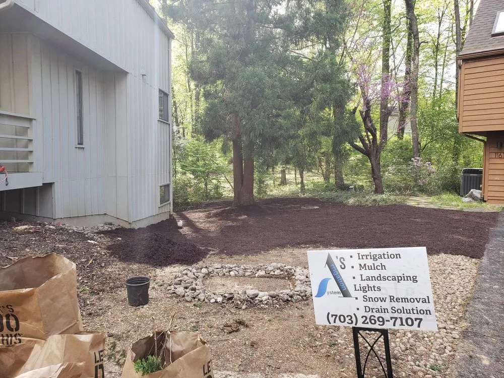 Trusted outdoor landscaping for homes in Sterling, VA by A's Irrigation System