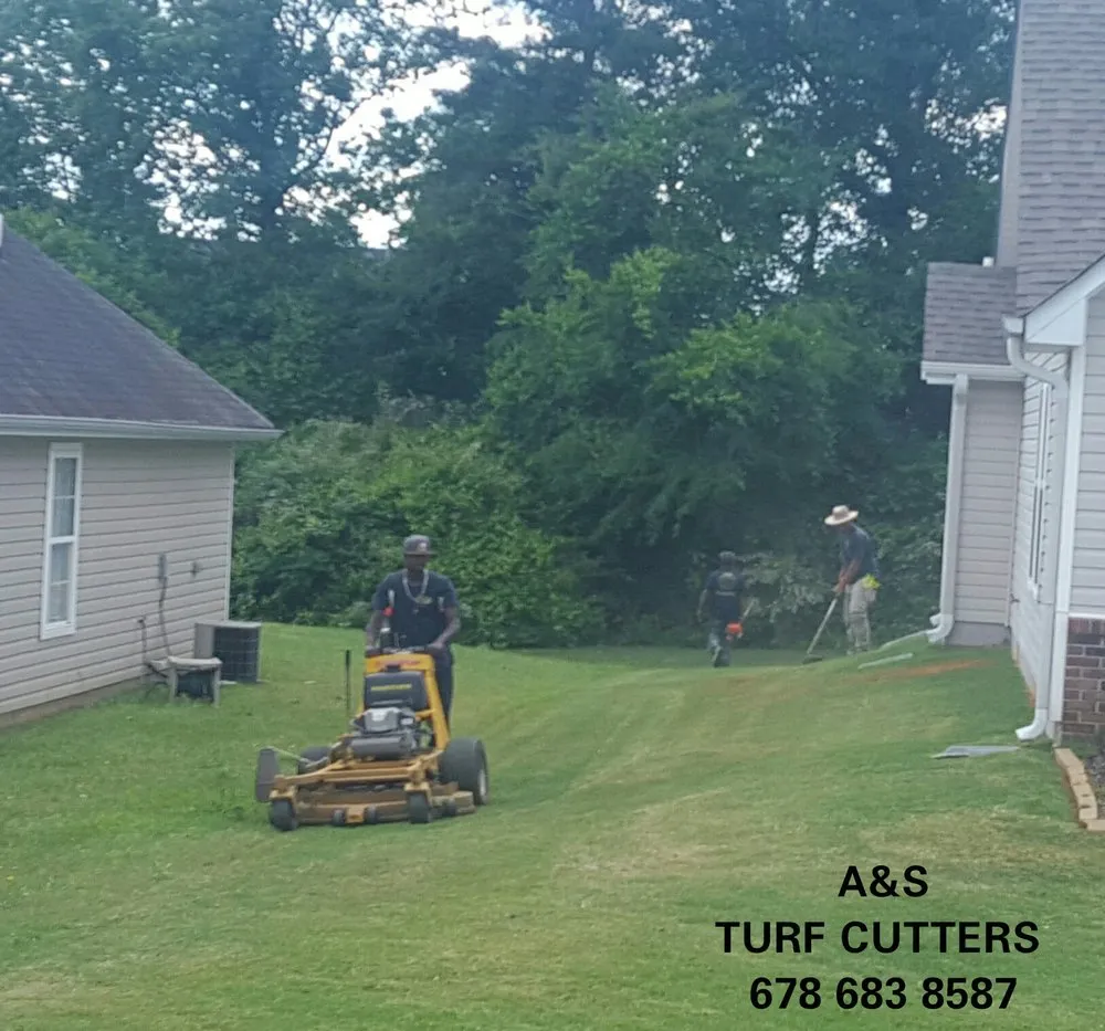 Professional residential landscaping with custom design in Jonsboro, GA by A&S Turf Cutters