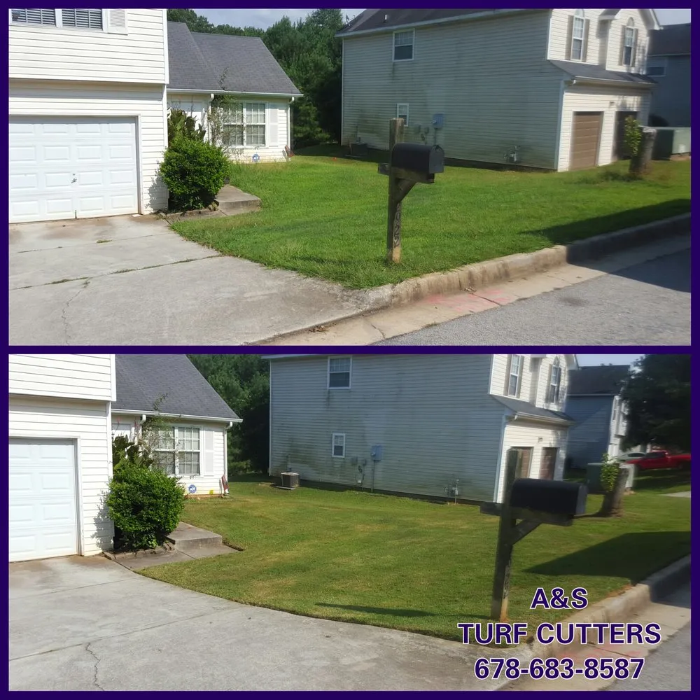 Professional yard cleanup service for homes in Jonsboro, GA by A&S Turf Cutters