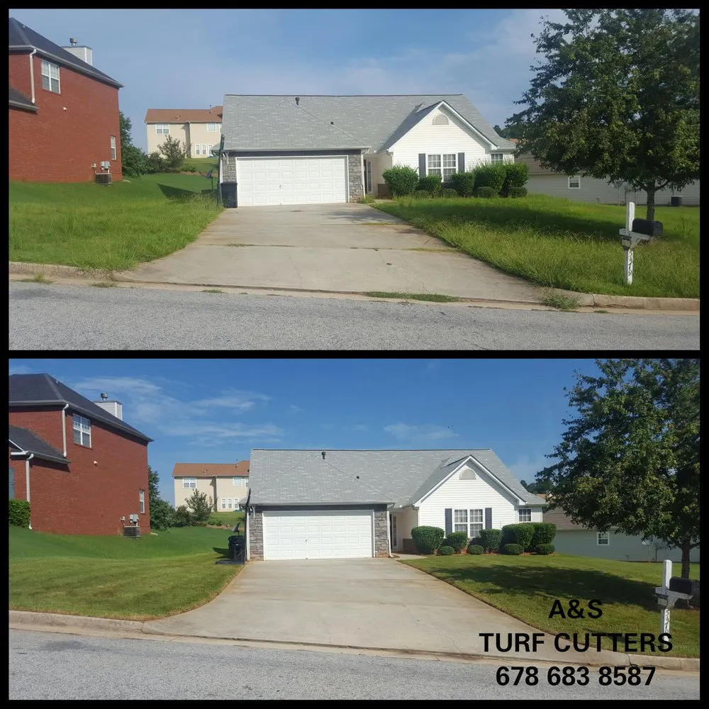 Affordable lawn mowing service with custom design in Jonsboro, GA by A&S Turf Cutters
