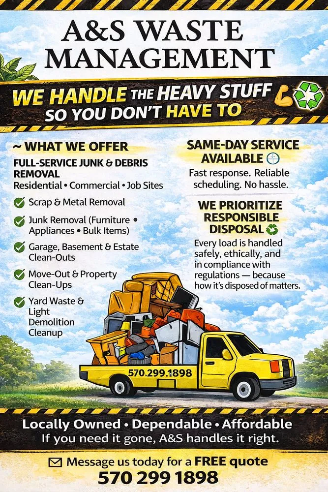 Professional outdoor landscaping in Exeter, PA by A&S Waste Management