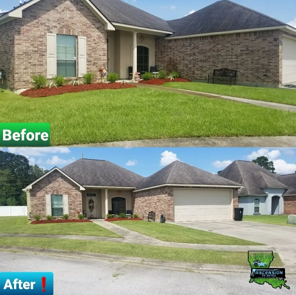 Custom outdoor landscaping in Gonzales, LA by Ascension To Detail