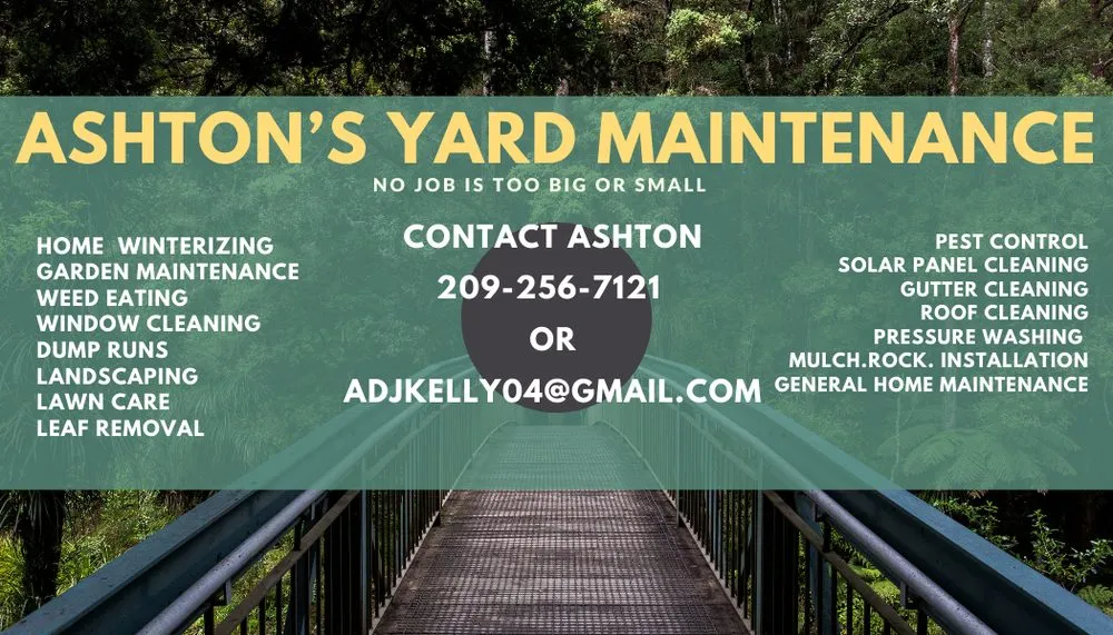 Custom outdoor landscaping in Valley Springs, CA by Ashtons Yard Maintenance