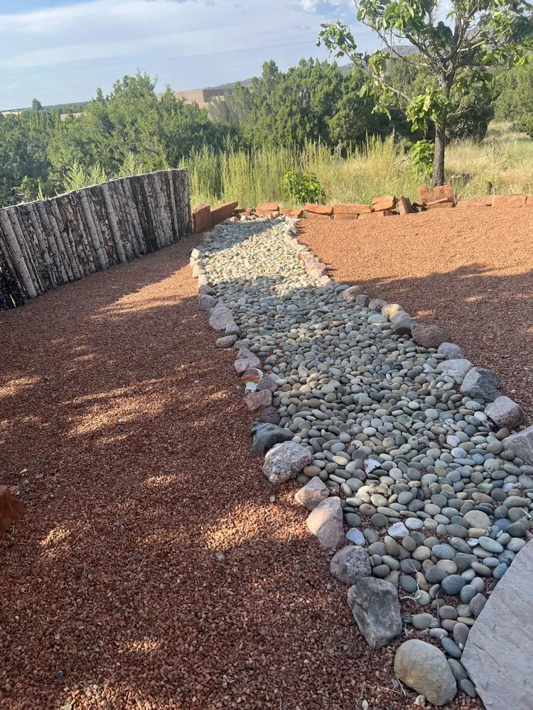 Custom landscape design with custom design in Santa Fe, NM by Aspen Landscaping