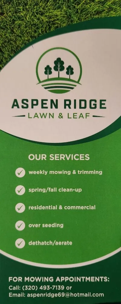 Local lawn care service experts serving St. Cloud, MN - ASPEN RIDGE LAWN & LEAF SERVICE