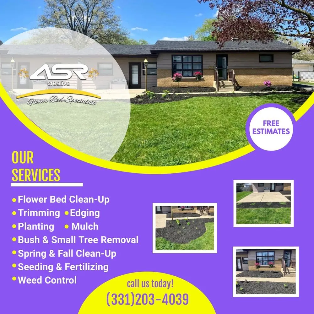 Reliable yard cleanup service in North Aurora, IL by ASR Creative Flower Bed Specialist
