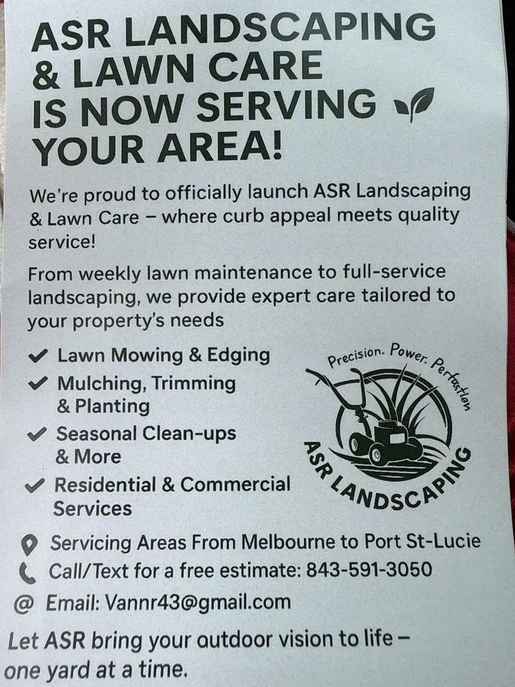 Custom yard cleanup service experts serving Palm Bay, FL - ASR Landscaping