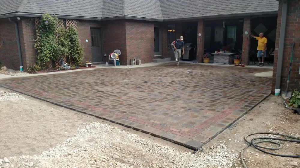 Custom residential landscaping for homes in Bloomington, IN by Associates Four Services