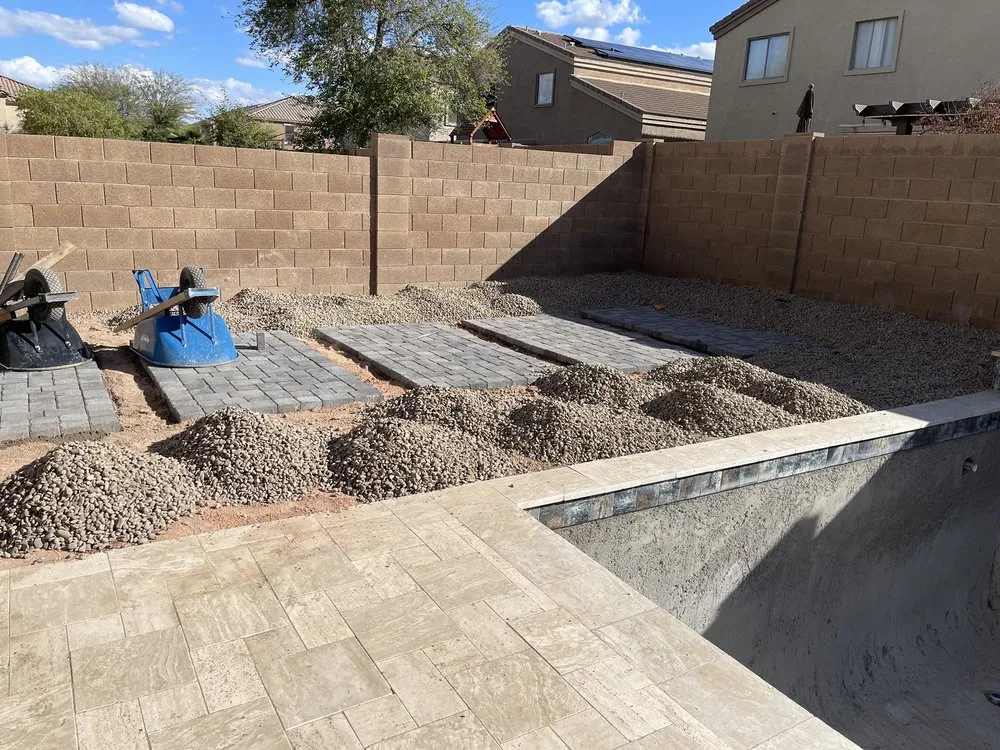 Professional outdoor landscaping with custom design in Peoria, AZ by Astonishing Landscape & Design