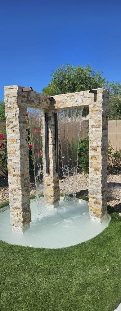 Custom lawn care service for residential properties in Surprise, AZ by AT 4 Pool and Landscaping Services