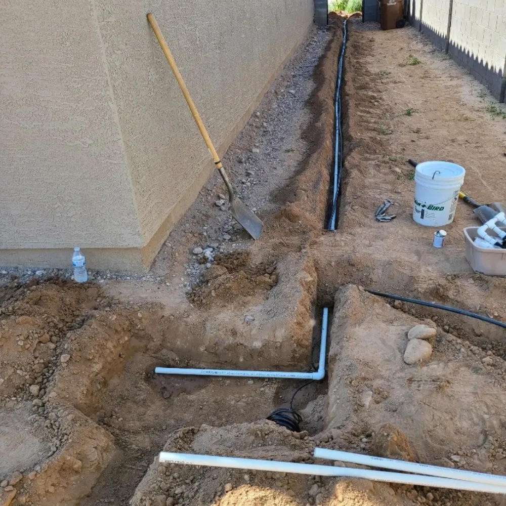 Professional yard maintenance for beautiful yards in Coolidge, AZ by A&T Irrigation & Landscape
