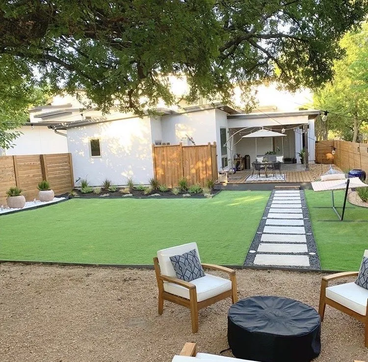 Professional residential landscaping for beautiful yards in Austin, TX by A/T Lawn and Landscape