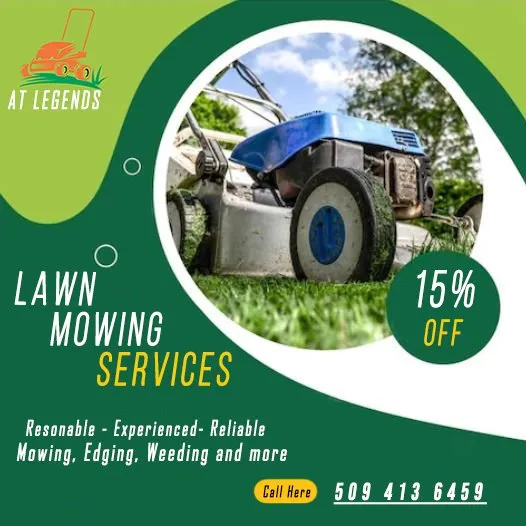 Professional garden landscaping in Spokane, WA by AT Legends Lawn Care
