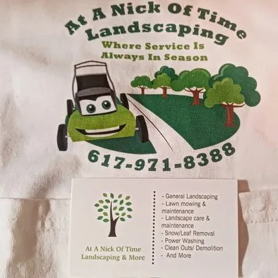 At Nick of Time Landscaping & More Logo