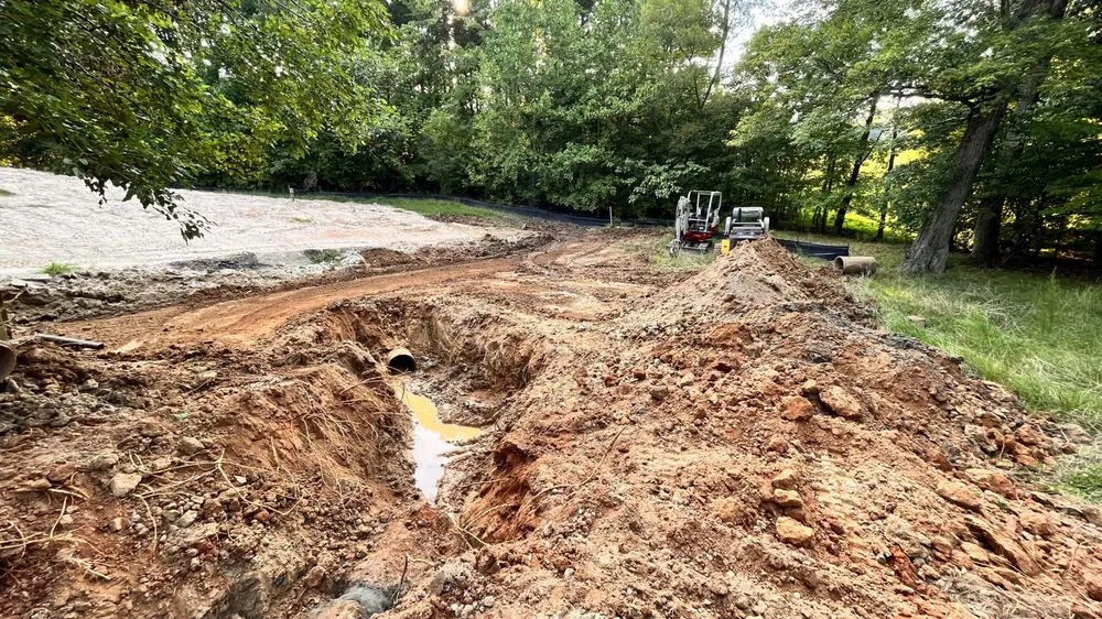 Affordable yard cleanup service with custom design in Advance, NC by Atkins Site Works