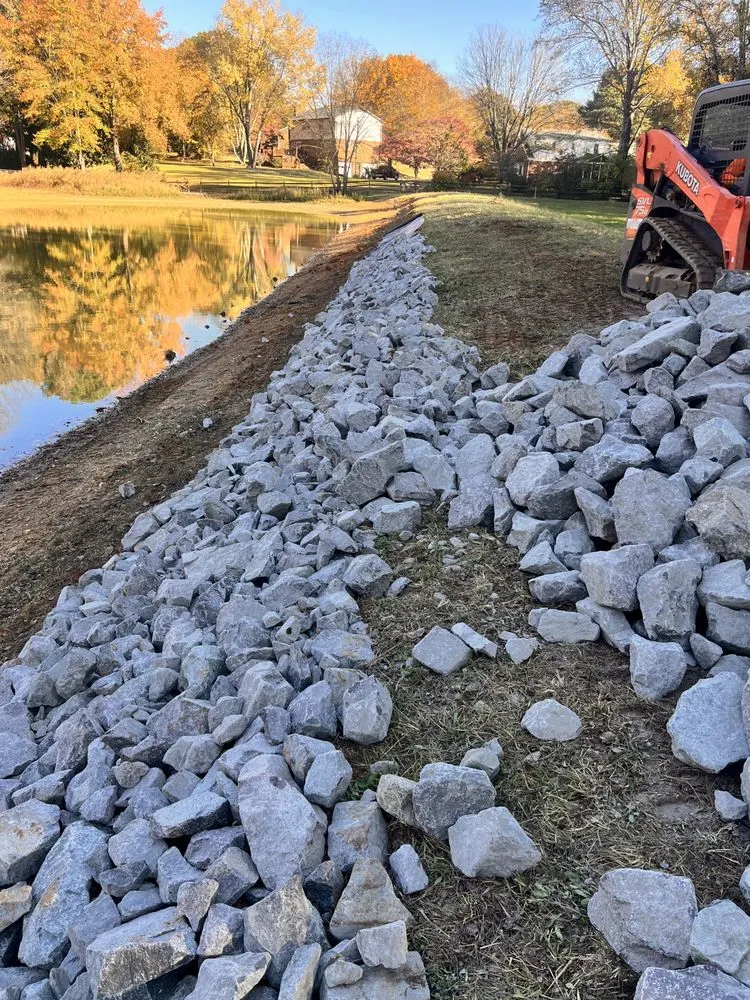 Trusted landscape installation for residential properties in Advance, NC by Atkins Site Works