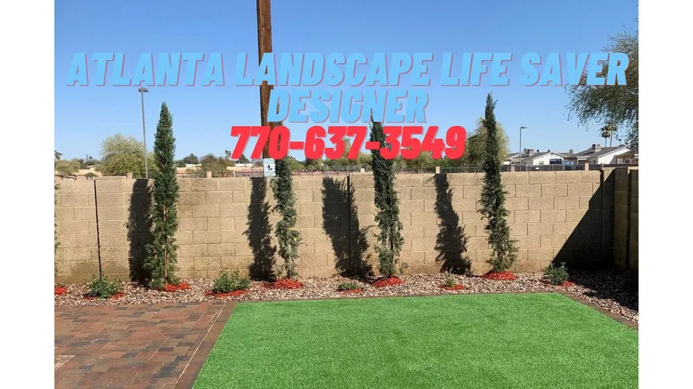 Professional outdoor landscaping for beautiful yards in Atlanta, GA by Atlanta Landscape Life Saver Designer