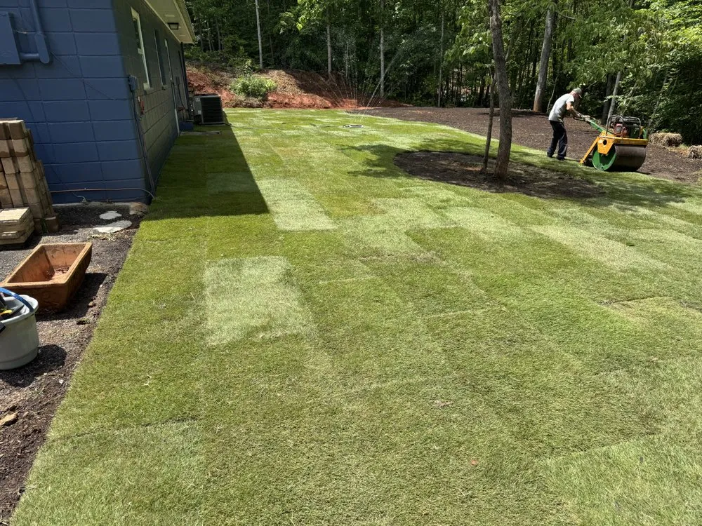 Professional landscape design for homes in Bishop, GA by Atlanta Sod Farms