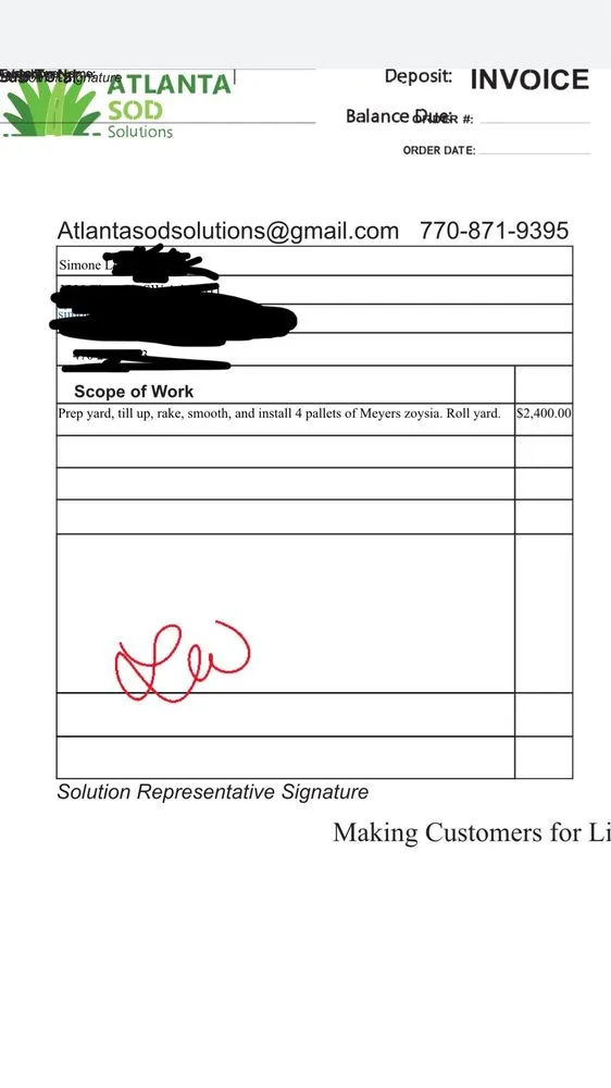 Professional landscape installation in Clarkston, GA by Atlanta Sod Solutions