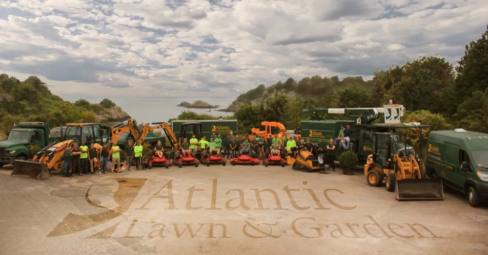Professional garden landscaping with custom design in Jamestown, RI by Atlantic Lawn and Garden