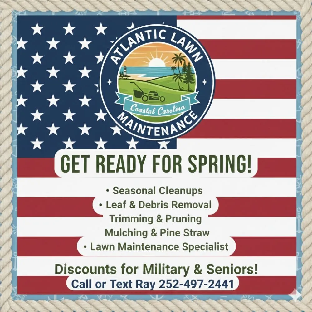 Custom lawn care service for year-round maintenance across Emerald Isle, NC - Atlantic Lawn Maintenance