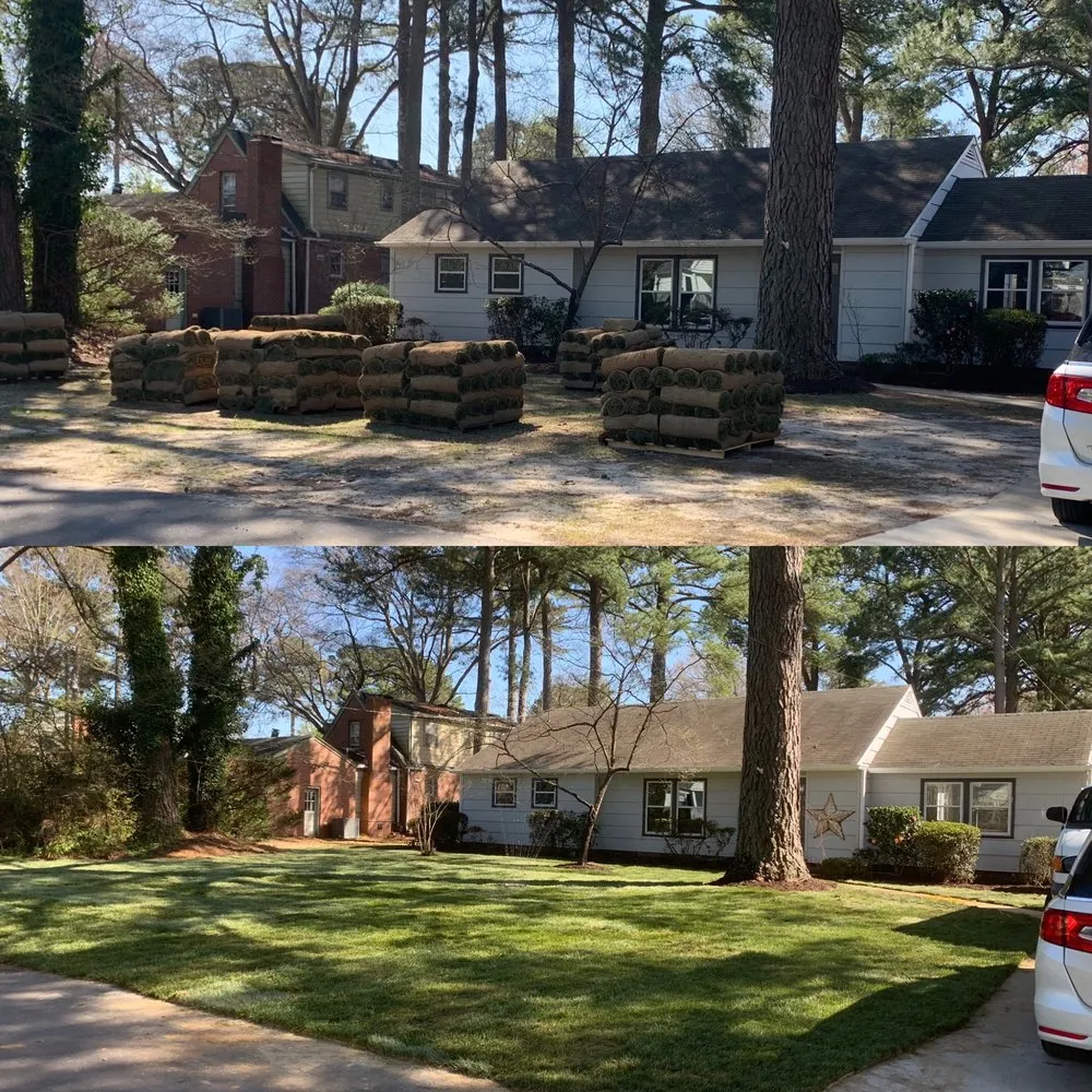 Local residential landscaping with custom design in Norfolk, VA by Atlantic Turf Landscaping