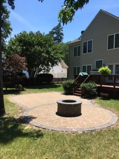 Professional lawn mowing service in Yorktown, VA by Atlantis Patios & Outdoor Lighting